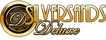 Official SilverSands Deluxe logo: a gold D monogram ring beside the SilverSands Deluxe wordmark